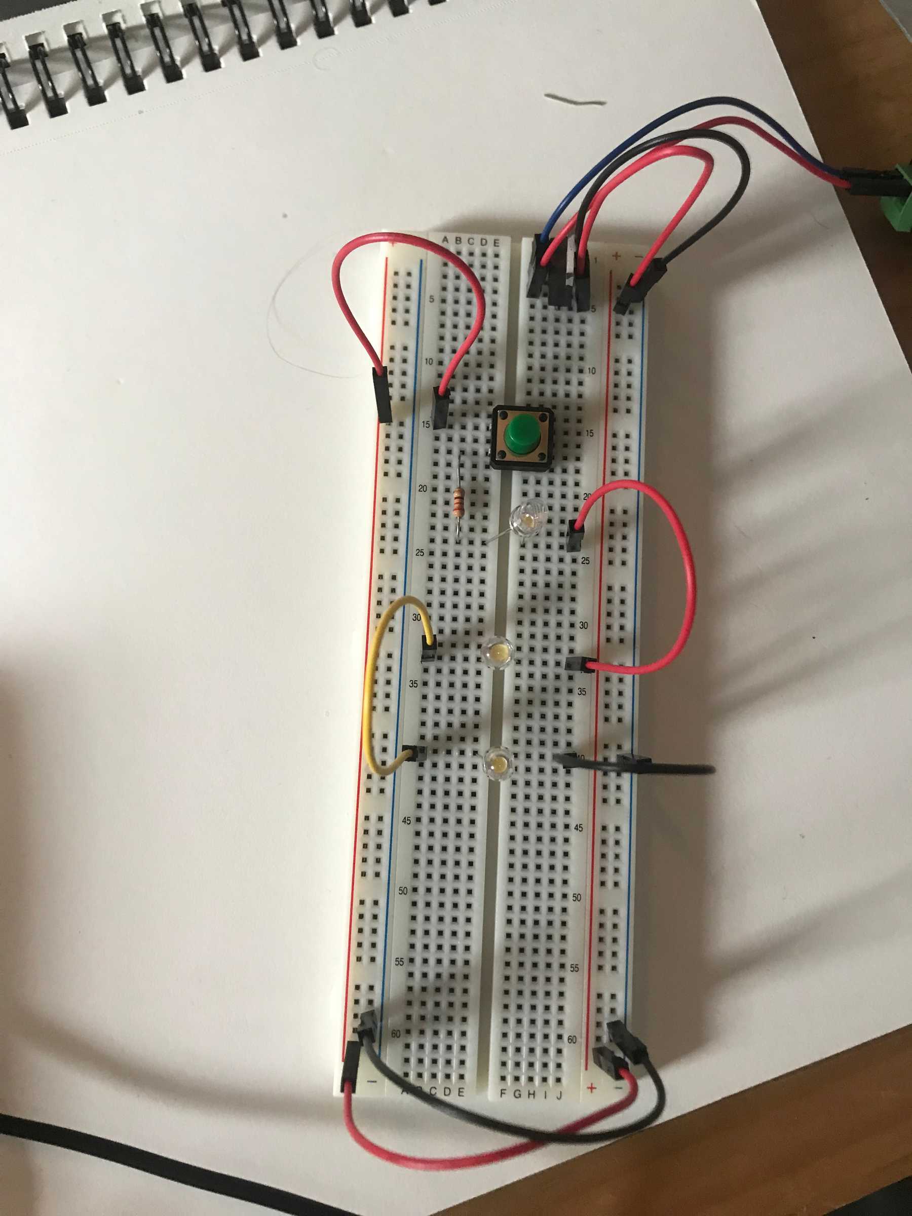 Three LEDs in series