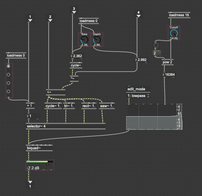 screenshot of oscillator logic