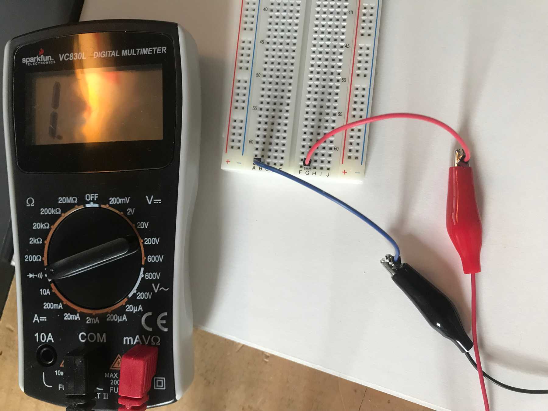 Non-continuous points on the breadboard