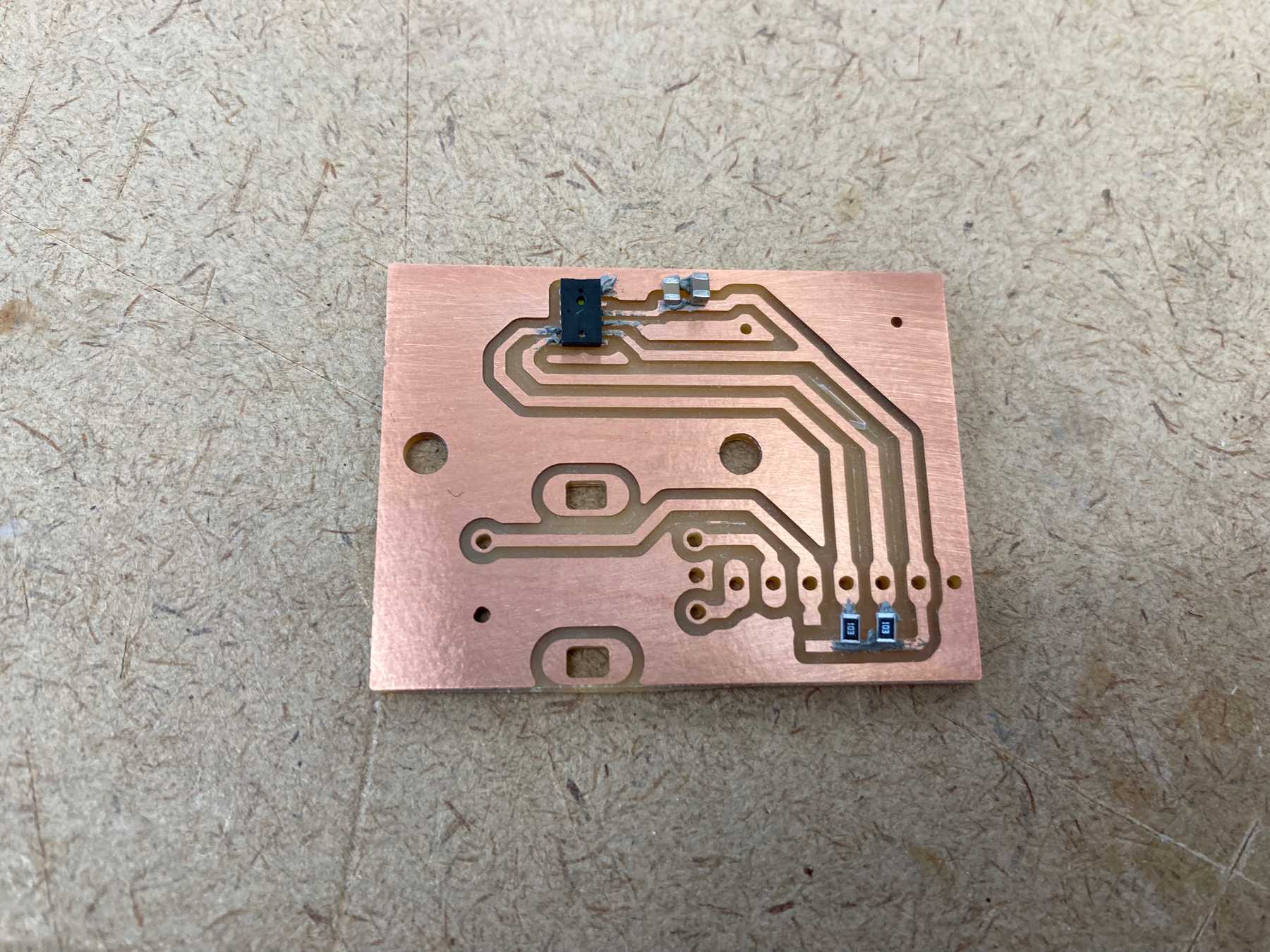Adding the components with solder paste