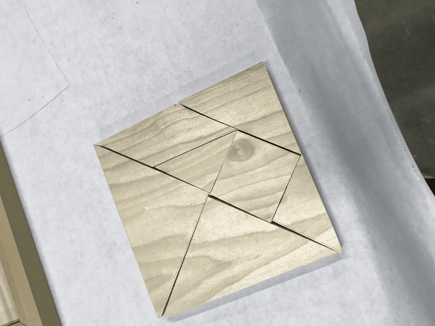 The tangram pieces